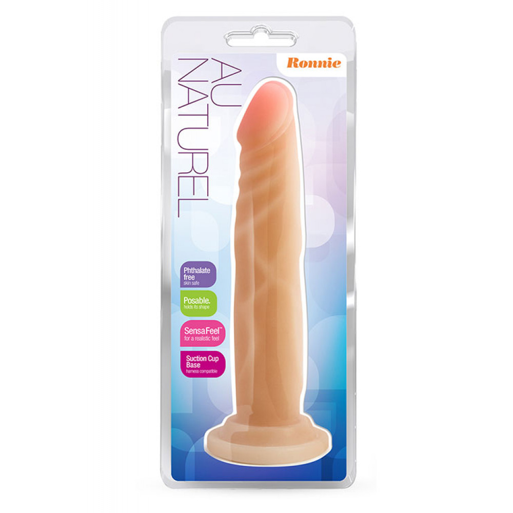Фаллоимитаторы на присоске, двойные - Фаллоимитатор AU NATUREL 7.5INCH RONNIE BEIGE 3