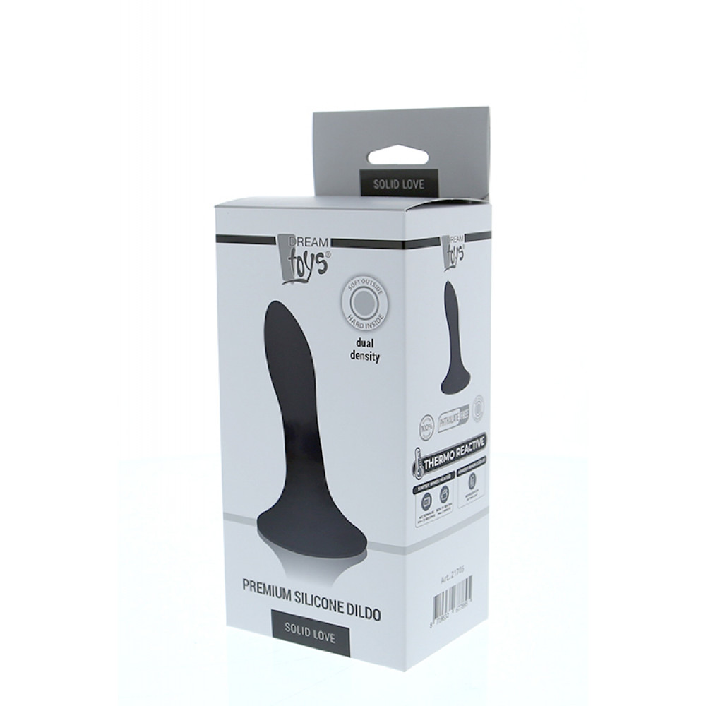 Фаллоимитатор - Фаллоимитатор Термоактивный SOLID LOVE 5INCH BLACK 3