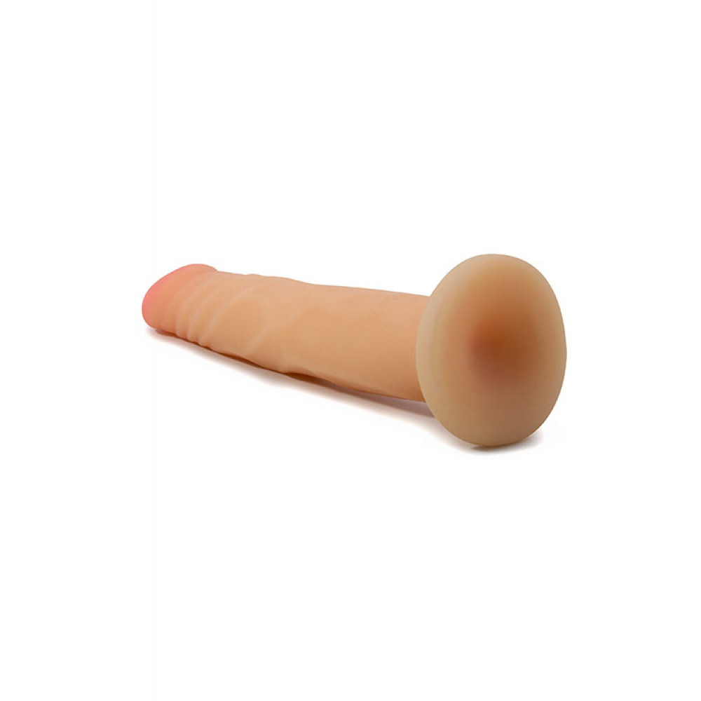 Фаллоимитаторы на присоске, двойные - Фаллоимитатор AU NATUREL 7.5INCH RONNIE BEIGE 2
