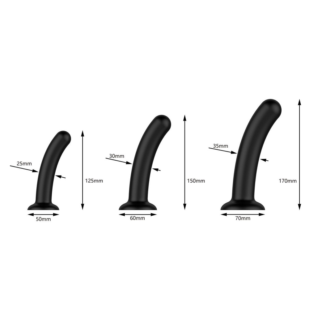Секс игрушки - Набор дилдо Nexus Dilating Set (17см, 15см, 12,5см) (мятая упаковка!!!) 5