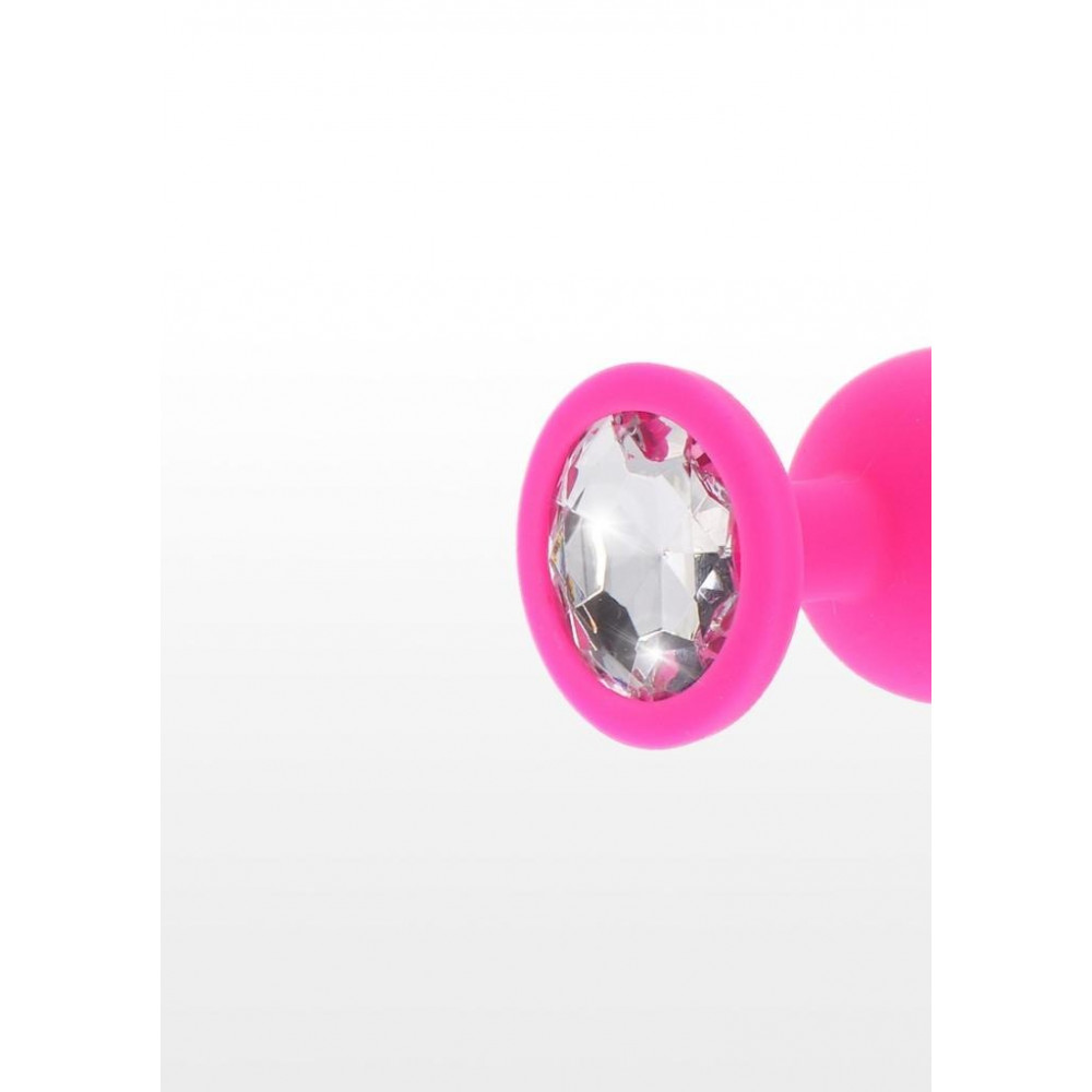 Секс игрушки - Анальная пробка с кристаллом Toy Joy Diamond Booty Jewel розовый, Large 1