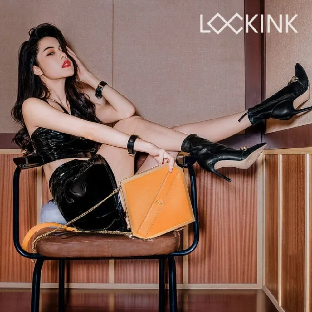 БДСМ игрушки - Бондажный набор в сумке 4 предмета Коричневый Lockink 6