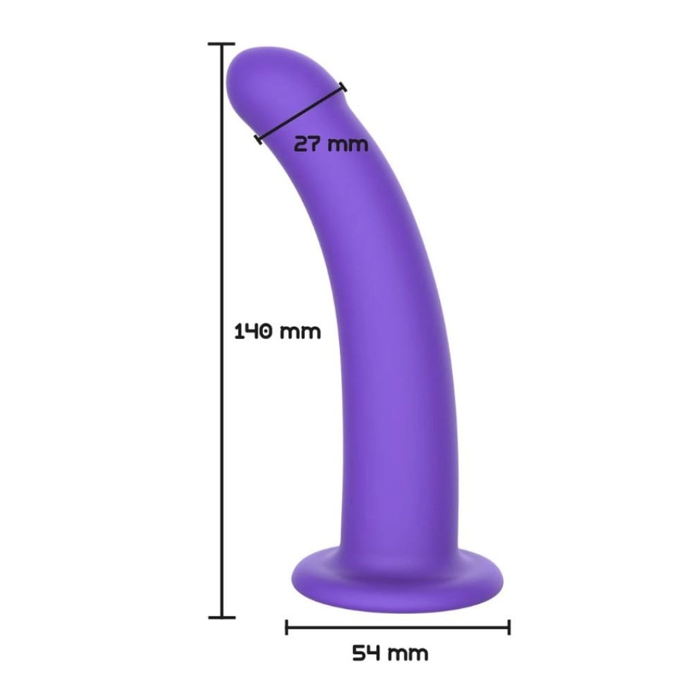 Секс игрушки - Фаллоимитатор страпон на присоскеToyJoy Get Real Silicone Harness Dong фиолетовый, М 3