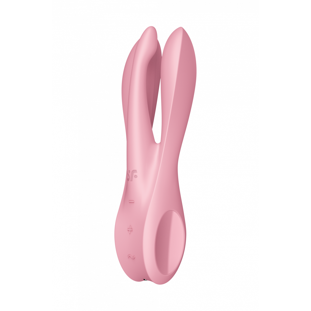 Вибратор - Гибкий клитораотный вибратор SATISFYER THREESOME 1 PINK