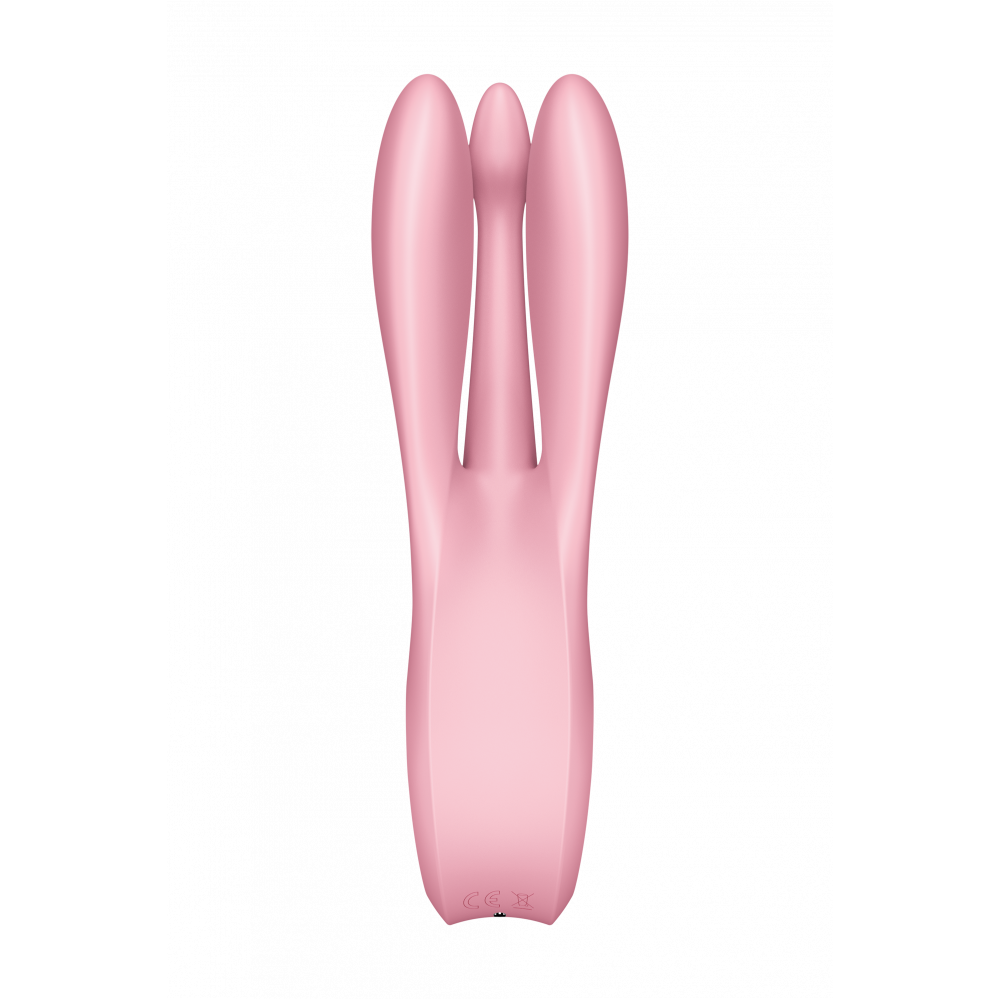 Вибратор - Гибкий клитораотный вибратор SATISFYER THREESOME 1 PINK 2