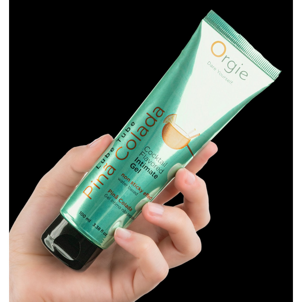 Лубриканты - Оральный лубрикант Orgie Cocktail Flavored Intimate Gel - Pina Colada , 100 ml 2