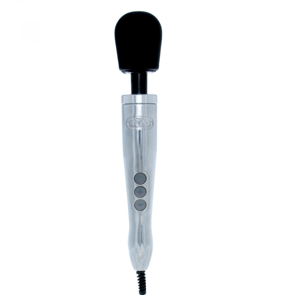Вибромассажеры - Вибромассажер DOXY Die Cast Polished (Silver), очень мощный, питание 220В, металлический корпус