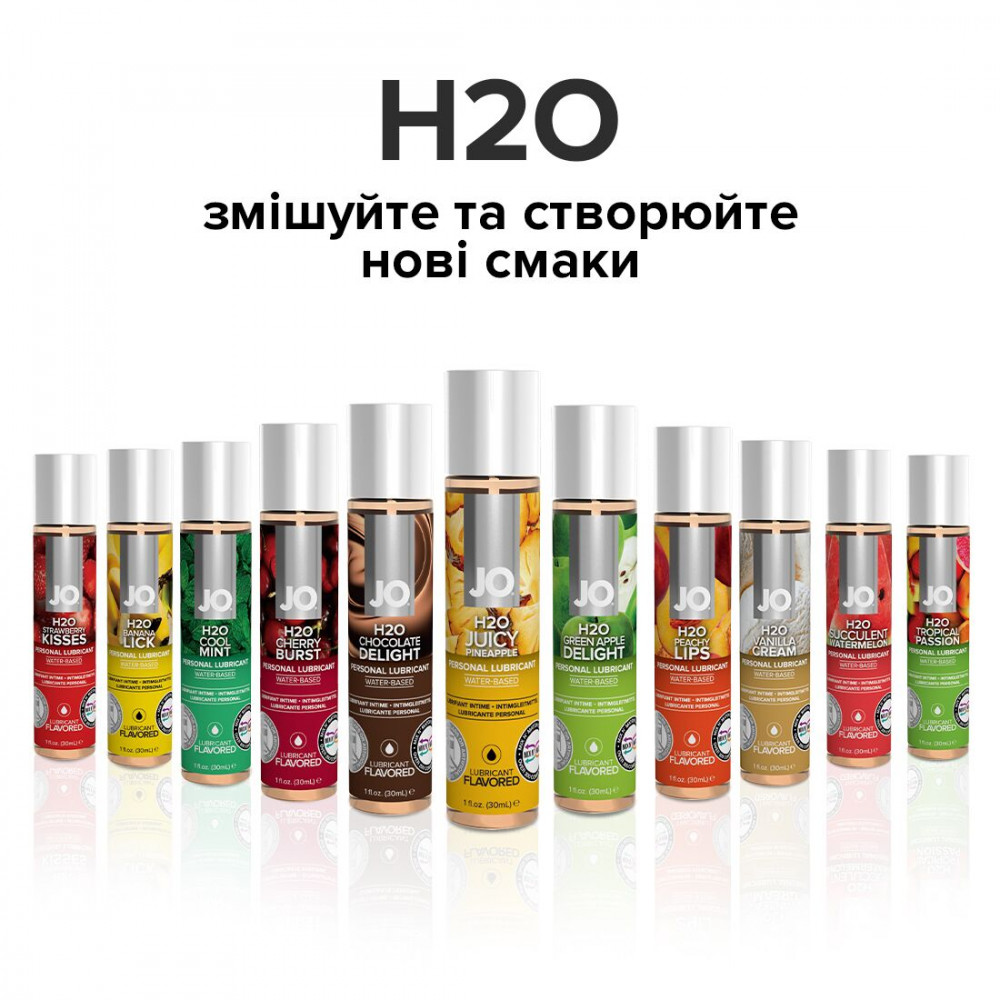 Оральные смазки - Смазка на водной основе System JO H2O — Juicy Pineapple (30 мл) без сахара, растительный глицерин 1