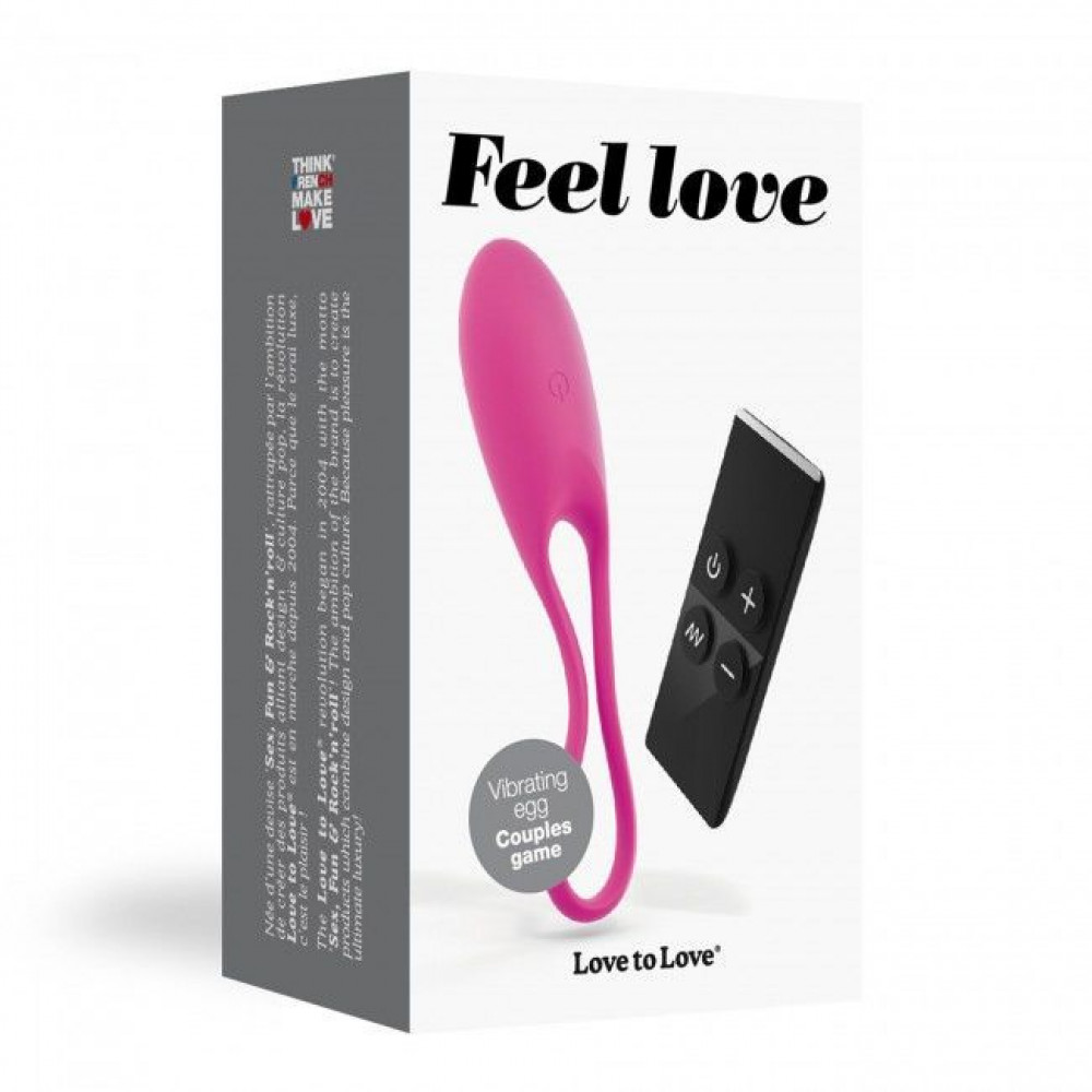 Виброяйцо - Виброяйцо Love To Love Feel Love Pink с пультом ДУ и регулированием интенсивности 3
