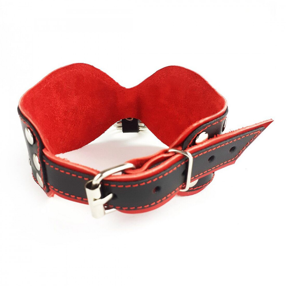 Ошейники, поводки - Ошейник из натуральной кожи Art of Sex -  Collar Butterfly 2