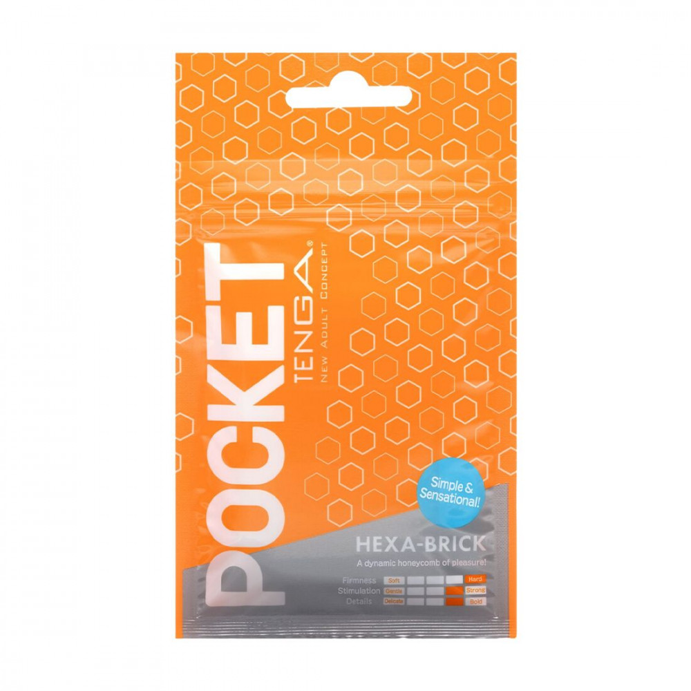 Другие мастурбаторы - Мастурбатор TENGA Pocket Hexa-Brick