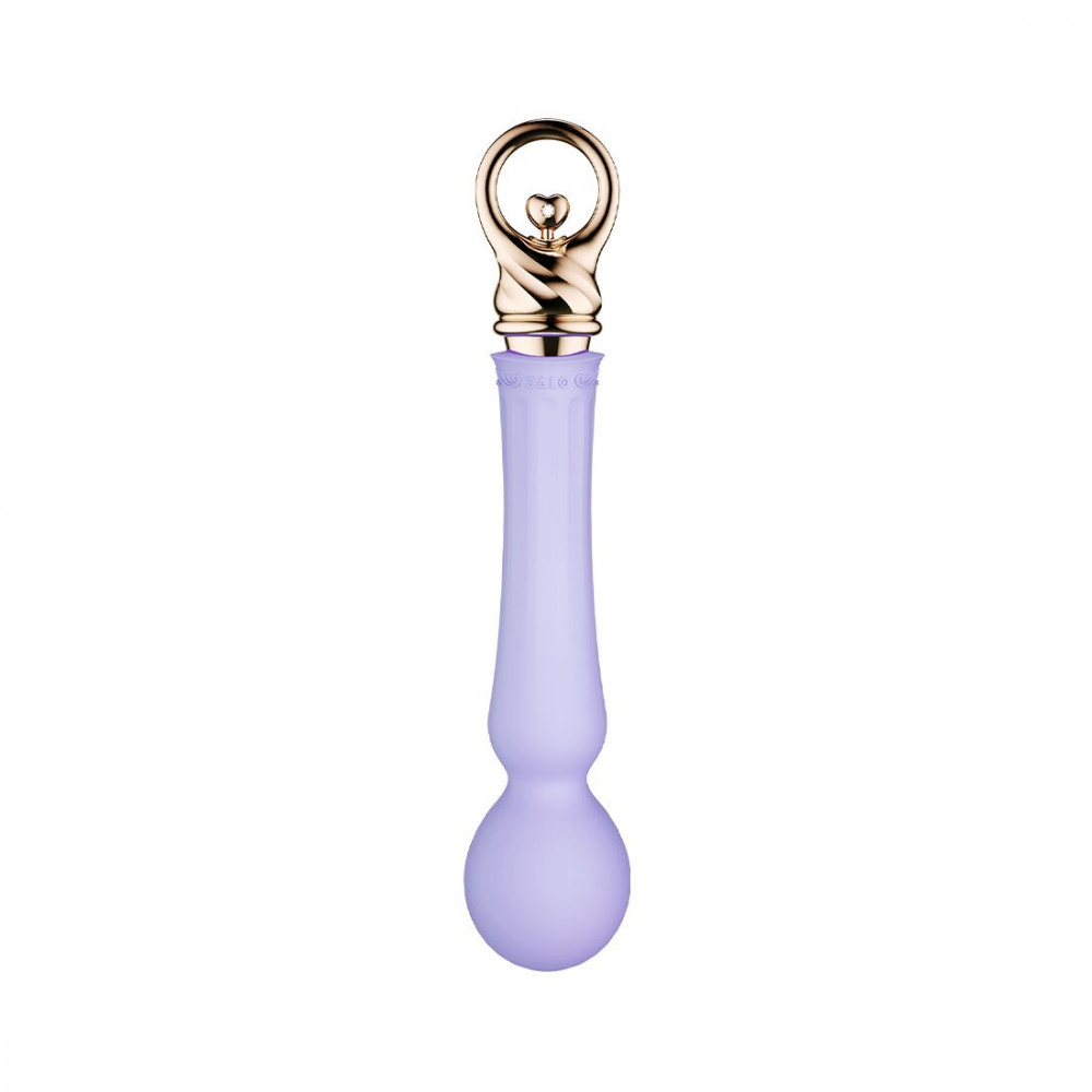 Вибромассажеры - Вибромассажер с подогревом Zalo Sweet Magic - Confidence Wand Fantasy Violet