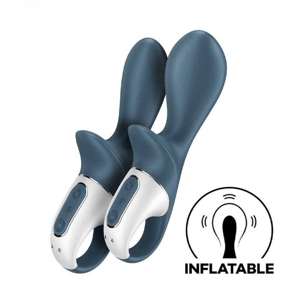 Анальные вибраторы - Анальный вибратор надувной Satisfyer Air Pump Booty 2