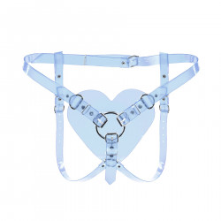 Трусики Сердце для страпона Feral Feelings - Hearts Strap-on Belt Trasparent