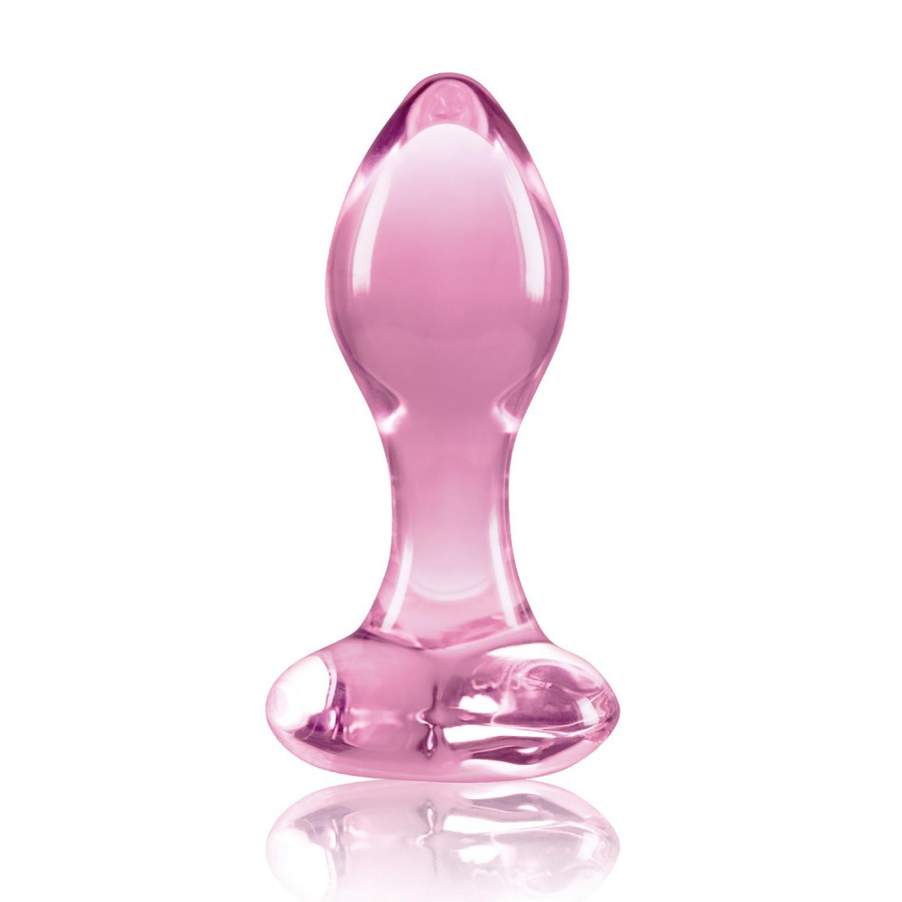 Анальная пробка - Стеклянная пробка NS Novelties CRYSTAL HEART PINK