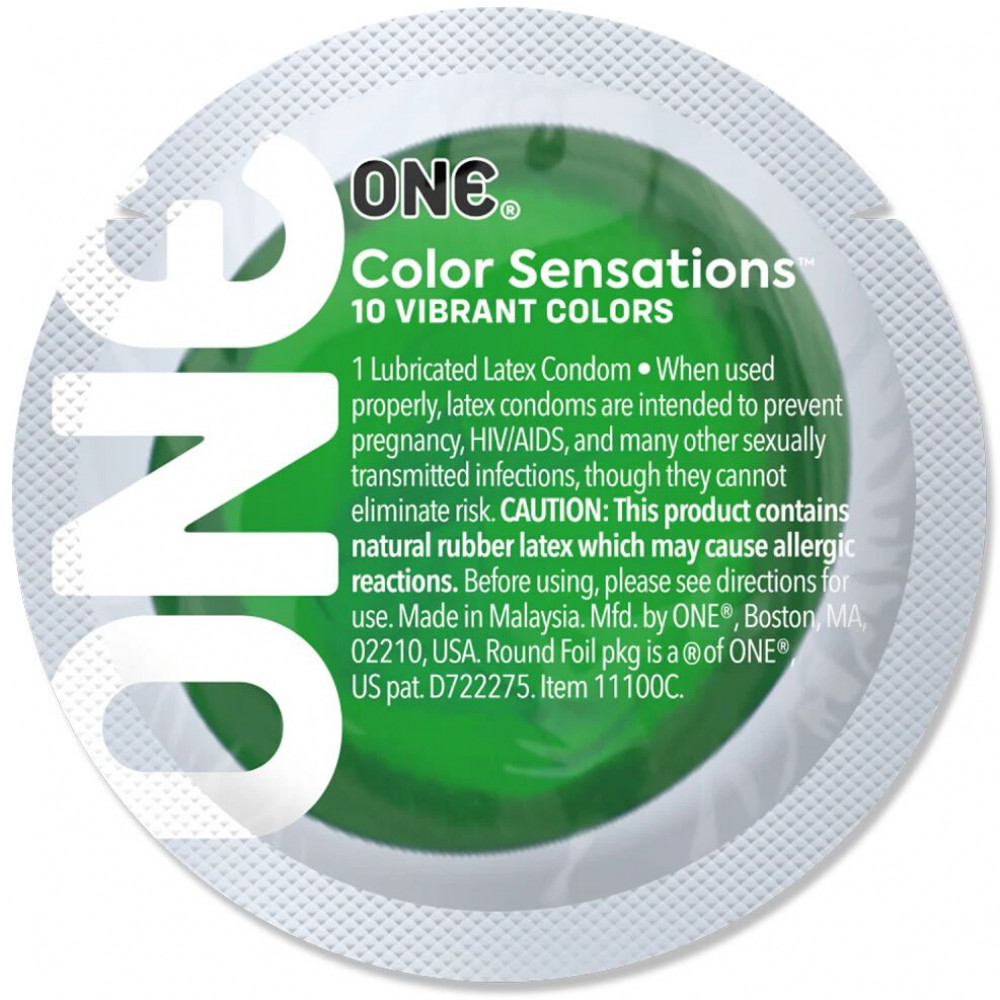 Презервативы - Презерватив ONE Color Sensations - ONE with nature (Emerald) 1 шт 1