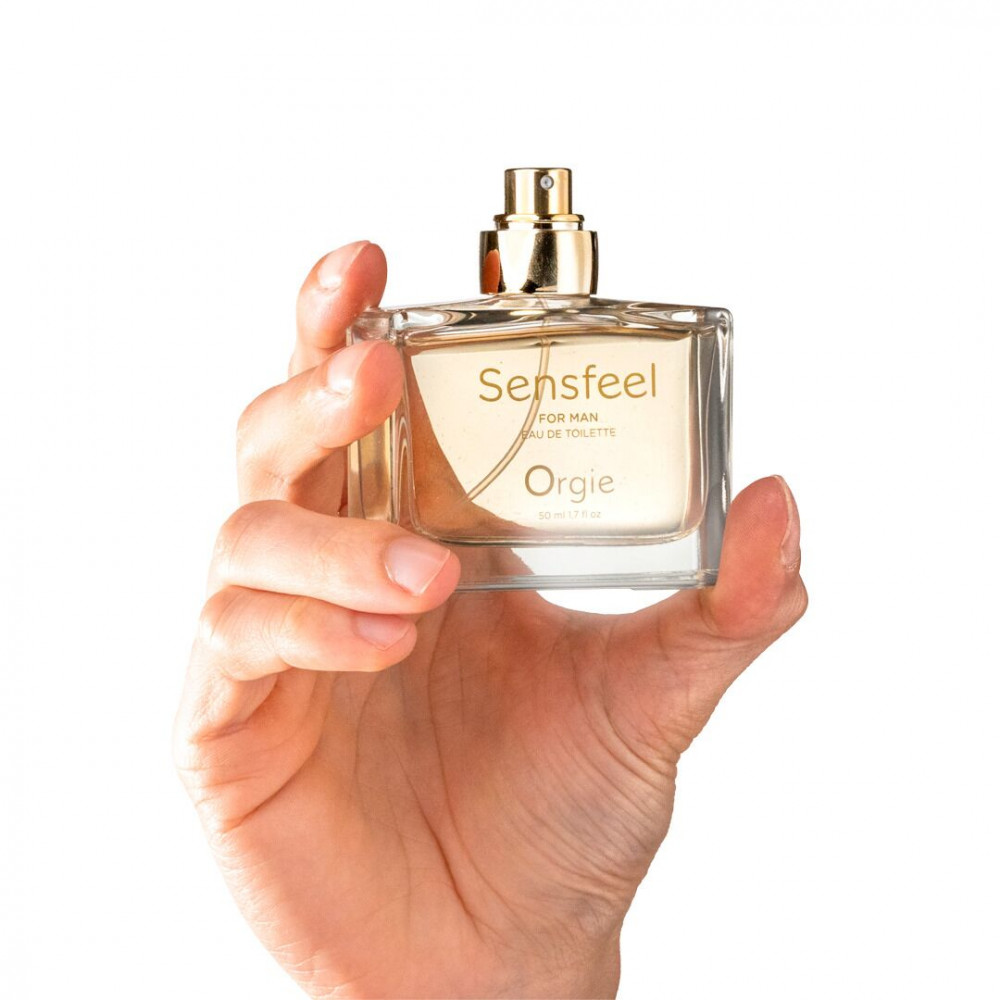 Интимная косметика - Мужские духи с феромонами Orgie – Sensfeel for Man (50 мл), цитрусово-древесный аромат 1