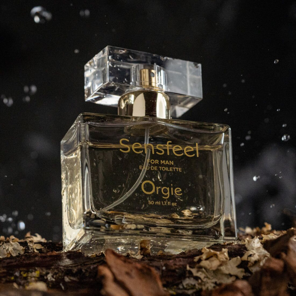 Интимная косметика - Мужские духи с феромонами Orgie – Sensfeel for Man (50 мл), цитрусово-древесный аромат 3