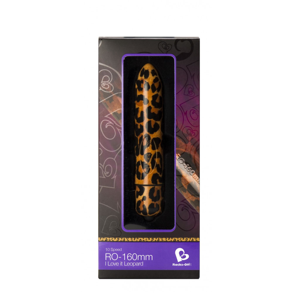 Вибропули  - Вибратор Rocks Off RO-160mm 10 Leopard Print 1