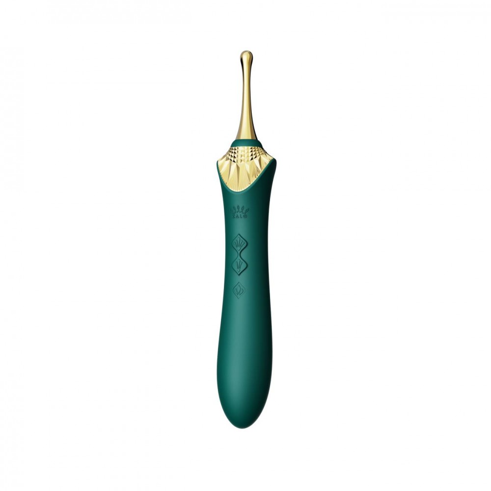 Клиторальный вибратор - Вибратор двухсторонний универсальный ZALO BESS2 Turquoise Green 10