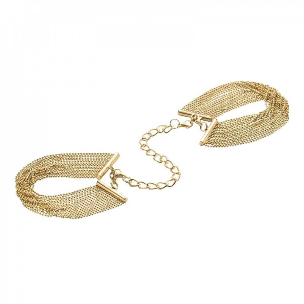 Наручники, веревки, бондажы, поножи - Браслеты-наручники MAGNIFIQUE Bijoux Indiscrets, золотистые 5