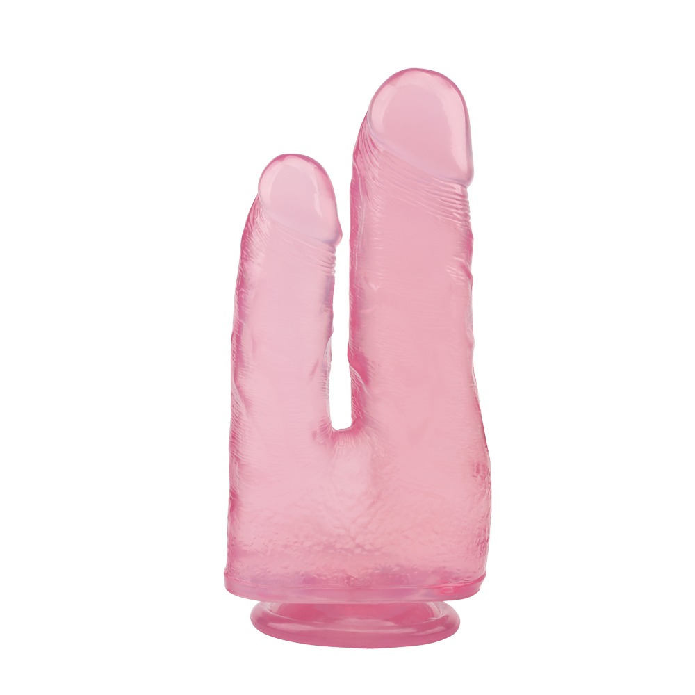 Секс игрушки - Фаллоимитатор двойной Chisa Hi-Rubber 7.9 на присоске, розовый 1