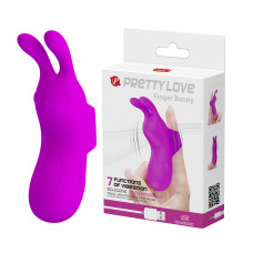 Клиторальный стимулятор на палец Pretty Love - Finger Bunny, BI-014605
