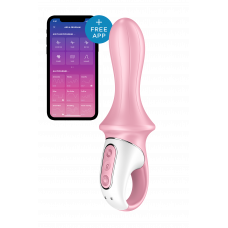 Надувной анальный смарт вибратор SATISFYER AIR PUMP BOOTY 5 CONNECT APP RED