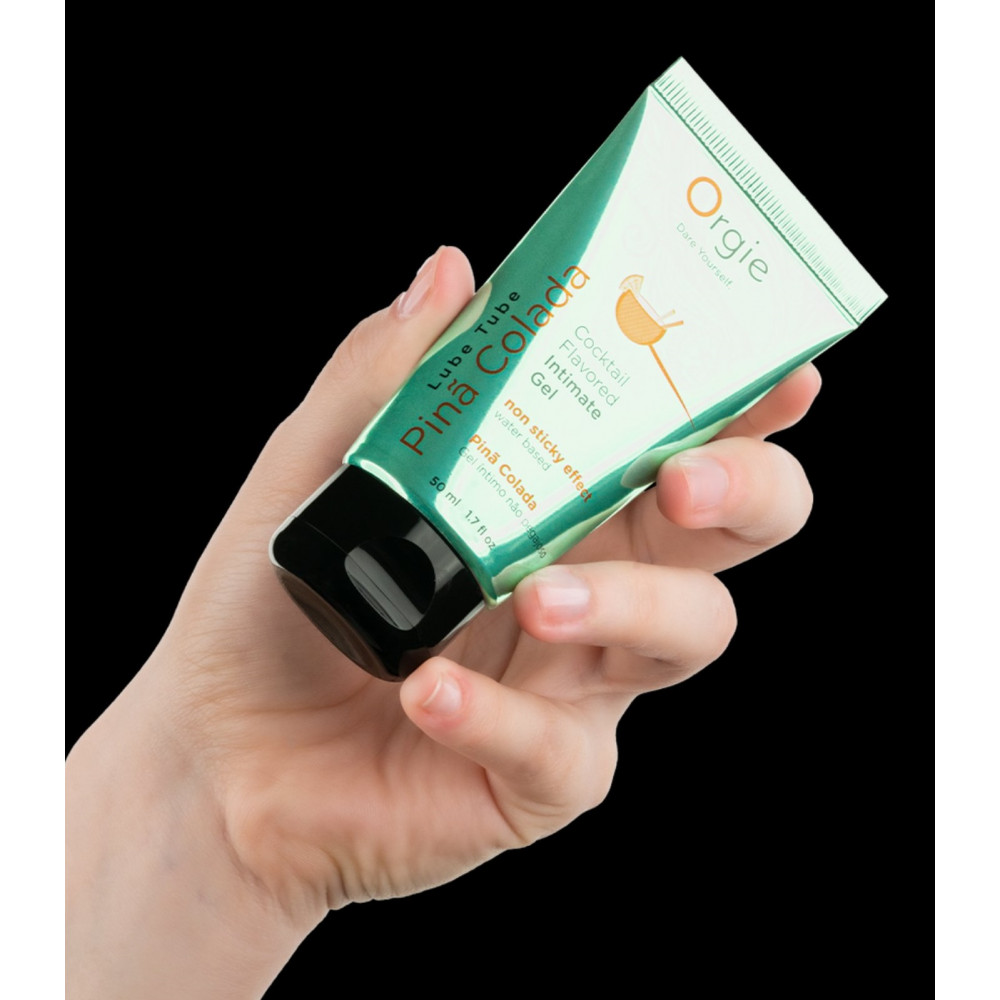 Лубриканты - Оральный лубрикант Orgie Cocktail Flavored Intimate Gel - Pina Colada , 50 ml 2