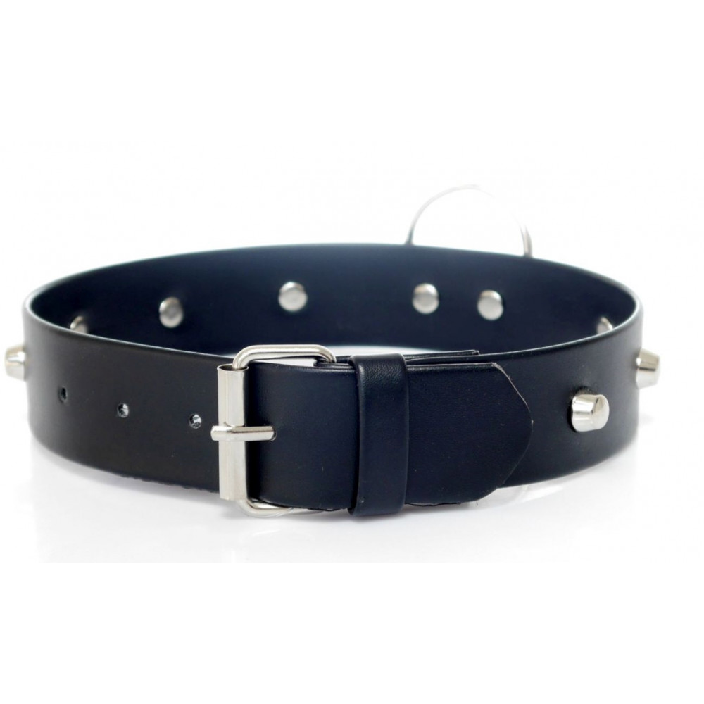 Электростимуляторы - Ошейник из искуственной кожи с шипами Fetish Boss Series - Collar with studs, BS3300097 1