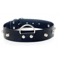 Ошейник из искуственной кожи с шипами Fetish Boss Series - Collar with studs, BS3300097