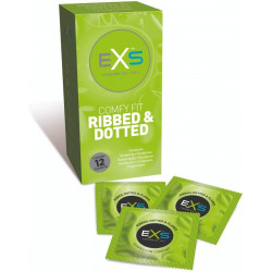Презервативы EXS Ribbed & Dotted 12 Pack