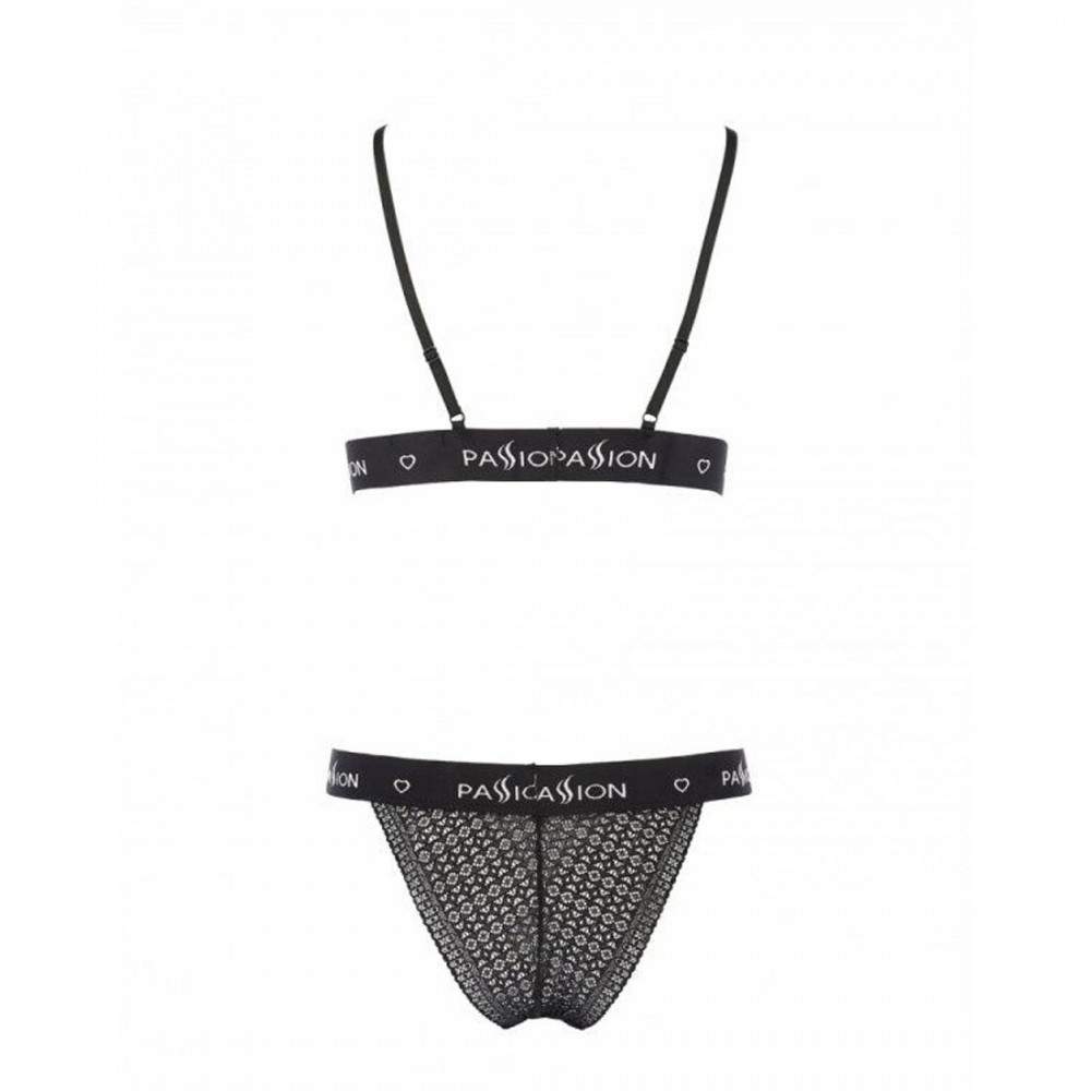Эротические комплекты - Комплект белья GLAMISS SET black XXL/XXXL - Passion Exclusive 2