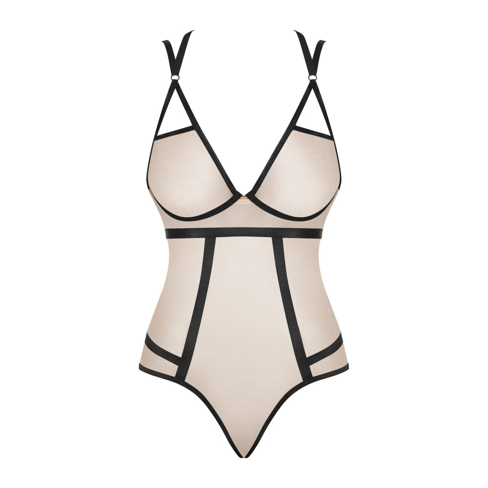Эротическое белье - Боди Obsessive Nudelia teddy S/M 2