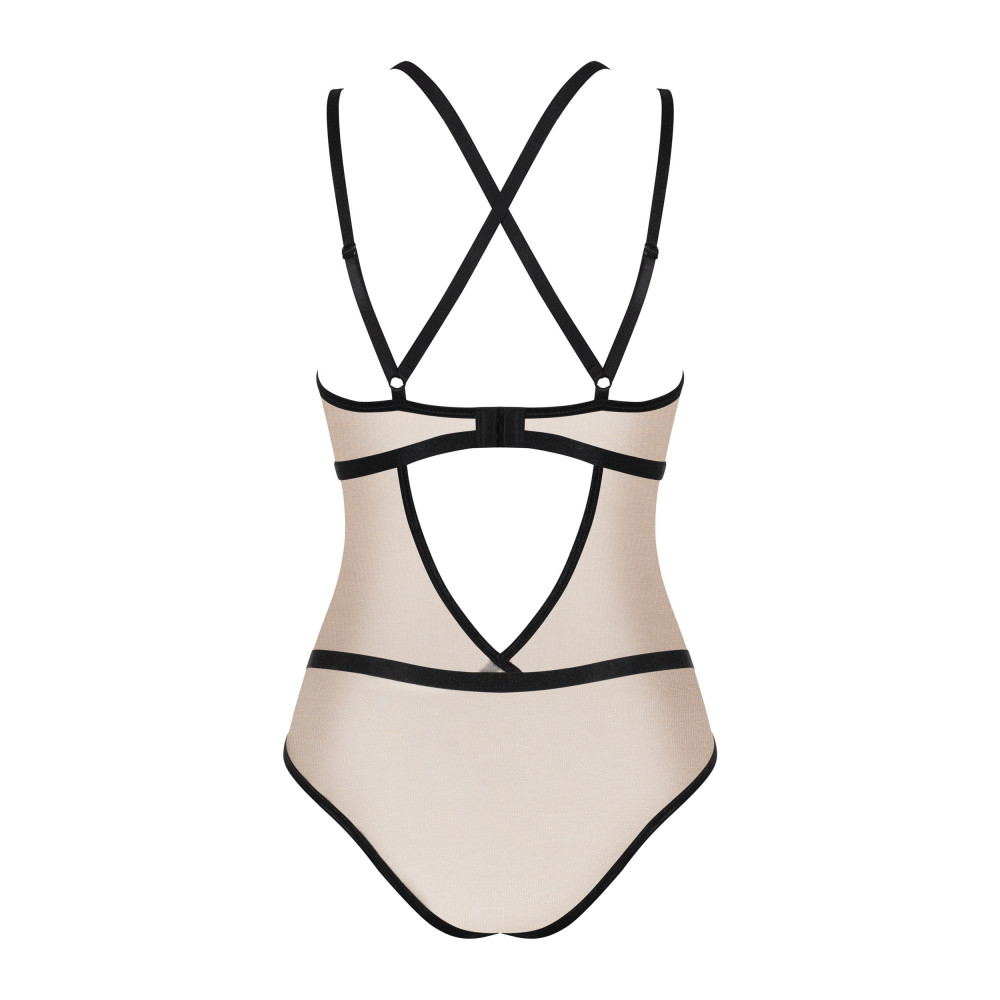 Эротическое белье - Боди Obsessive Nudelia teddy S/M 1