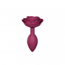 Силиконовая анальная пробка Love To Love OPEN ROSES M SIZE - PLUM STAR