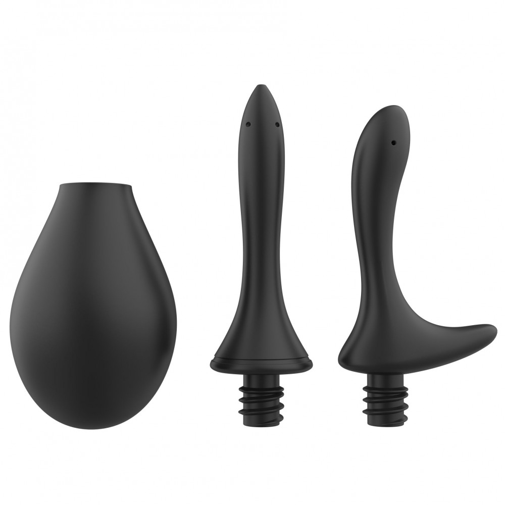 Интимная косметика - Анальный душ с двумя насадками Nexus ANAL DOUCHE SET 260 ml