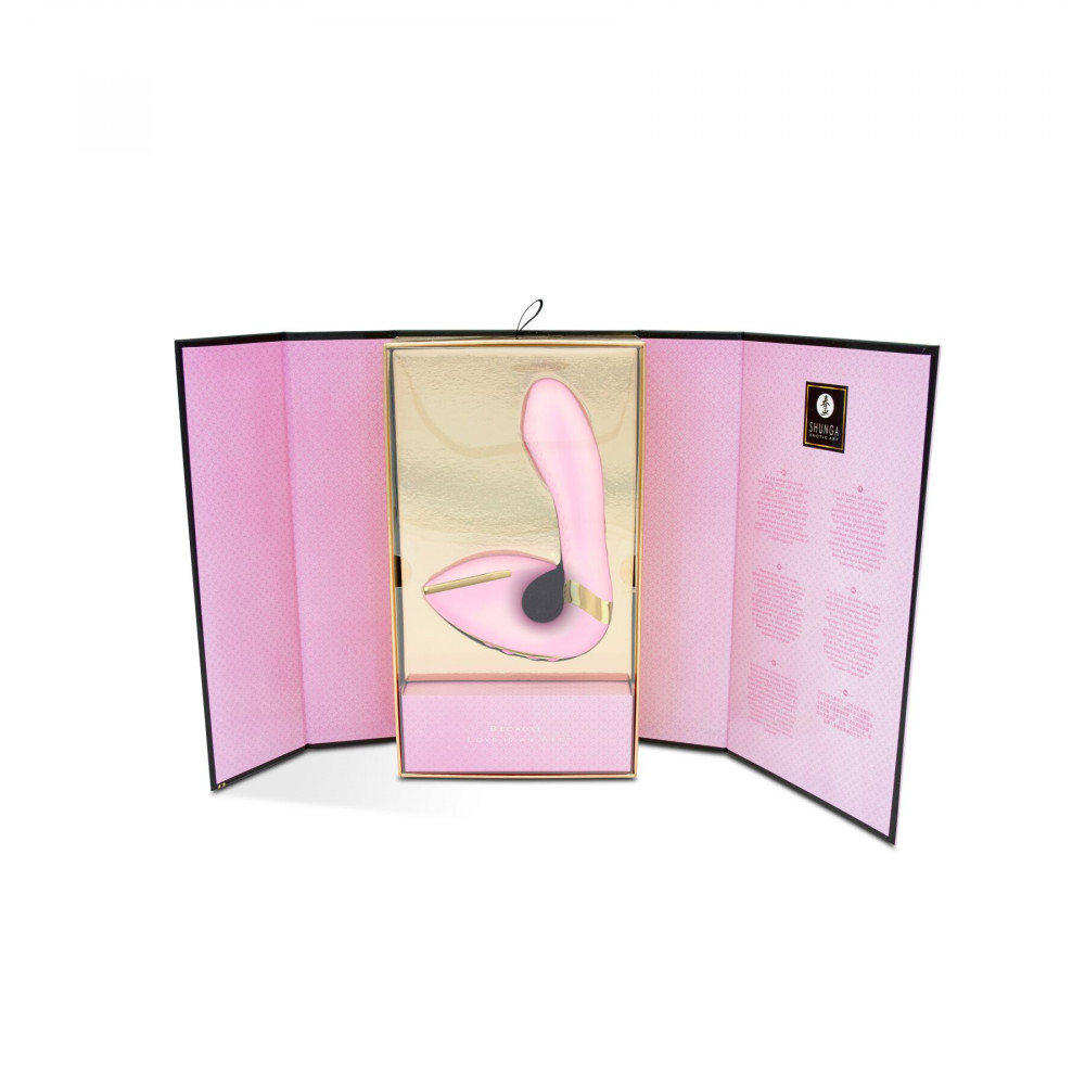 Вибратор - Вагинально-клиторальный вибратор Shunga Soyo Light Pink 4
