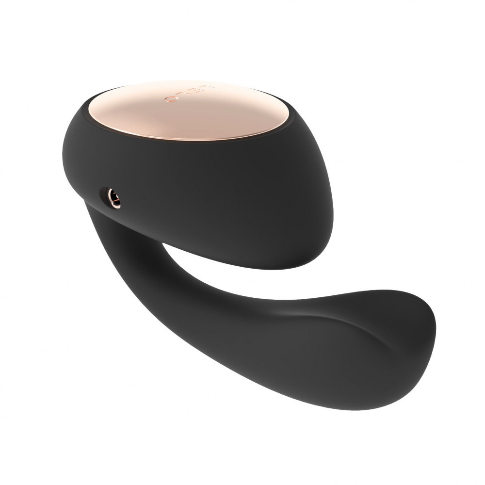 Вибраторы для пар - Смарт-вибратор LELO Ida Wave Black, вагинально-клиторальный, технология WaveMotion, 2 мотора 4