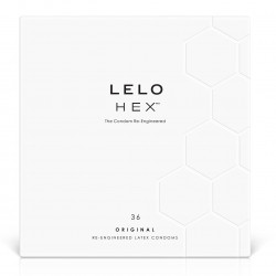 Презервативы LELO HEX Condoms Original 36 Pack, тонкие и суперпрочные