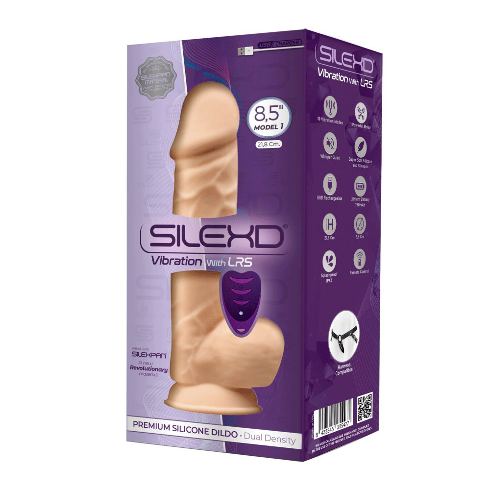 Фаллоимитаторы с вибрацией - Фаллоимитатор с вибрацией SilexD Norman Vibro Flesh (Model 1 size 8,5