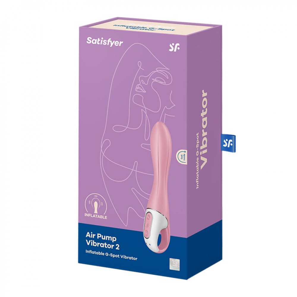 Стимулятор точки G - Вибратор точки G надувной Satisfyer Air Pump Vibrator 2 1