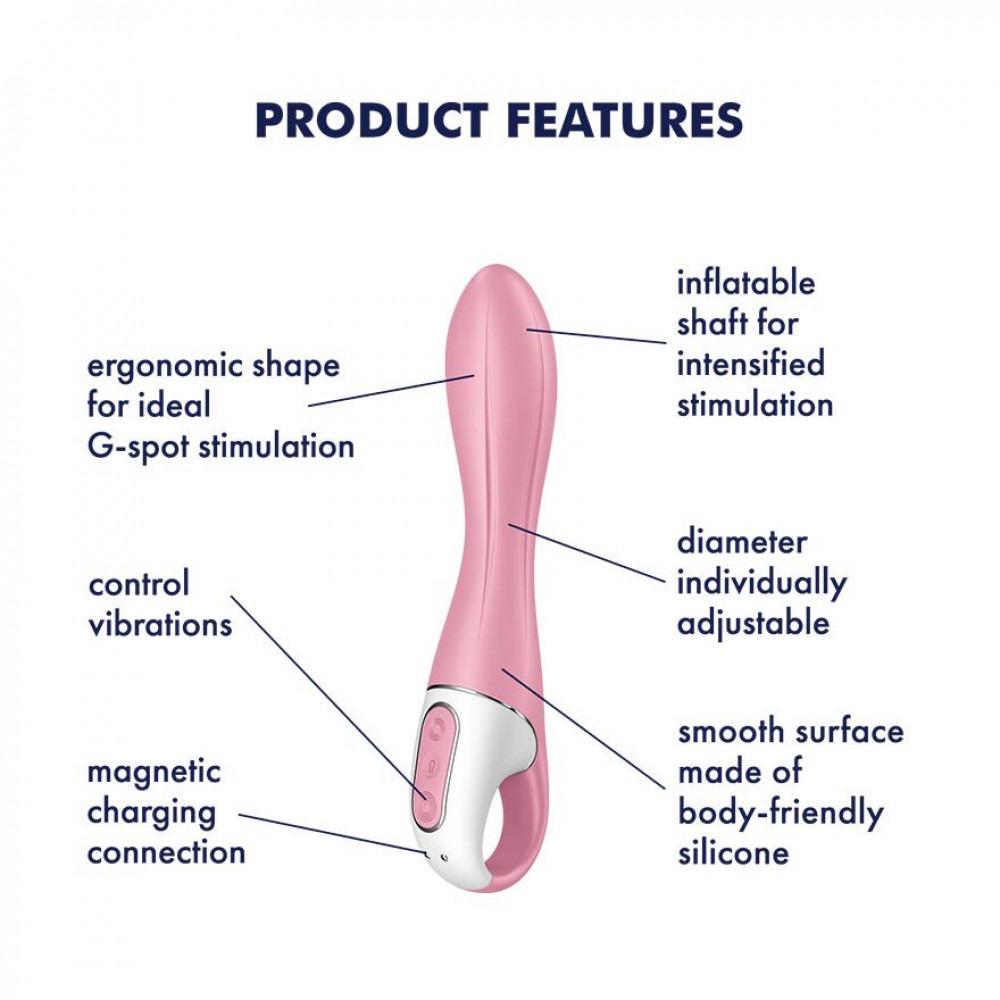 Стимулятор точки G - Вибратор точки G надувной Satisfyer Air Pump Vibrator 2 2