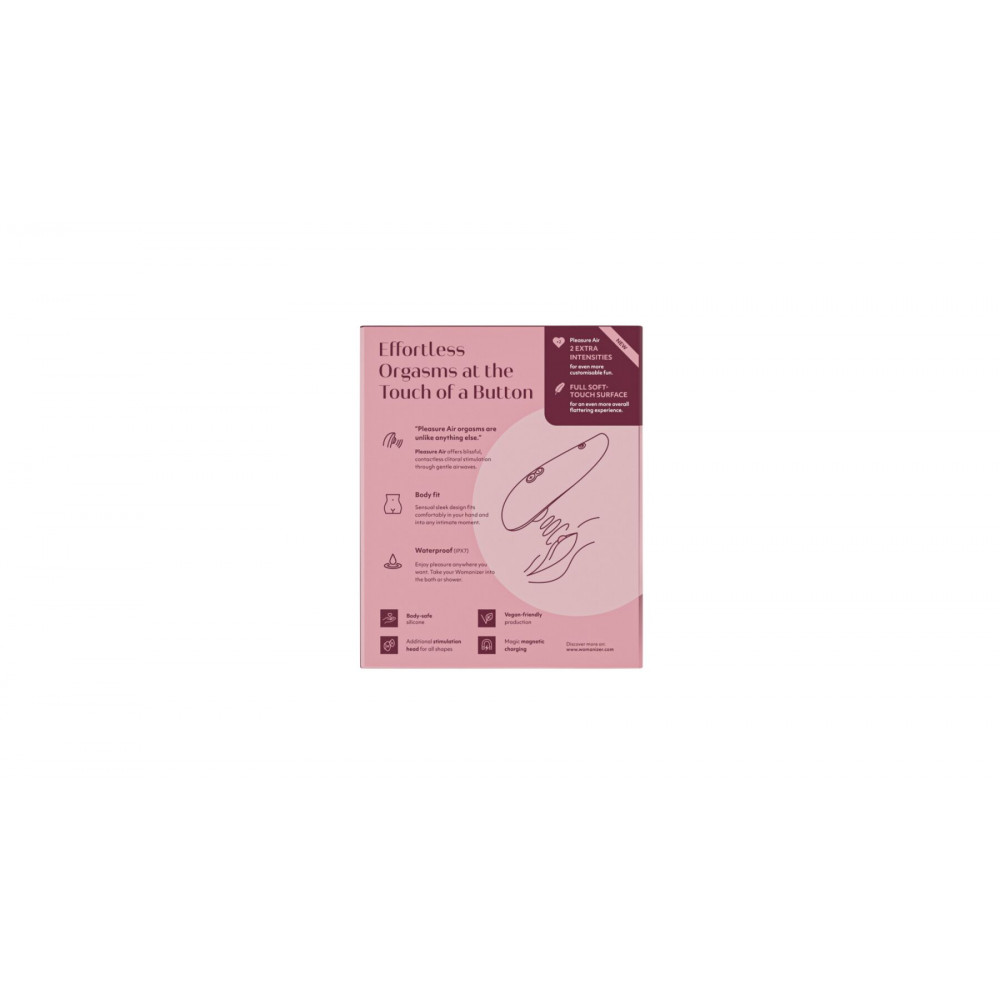 Вибраторы вакуумные - Вакуумный клиторальный стимулятор Womanizer Classic 2 - Bordeaux, 10 режимов, функция Afterglow 1