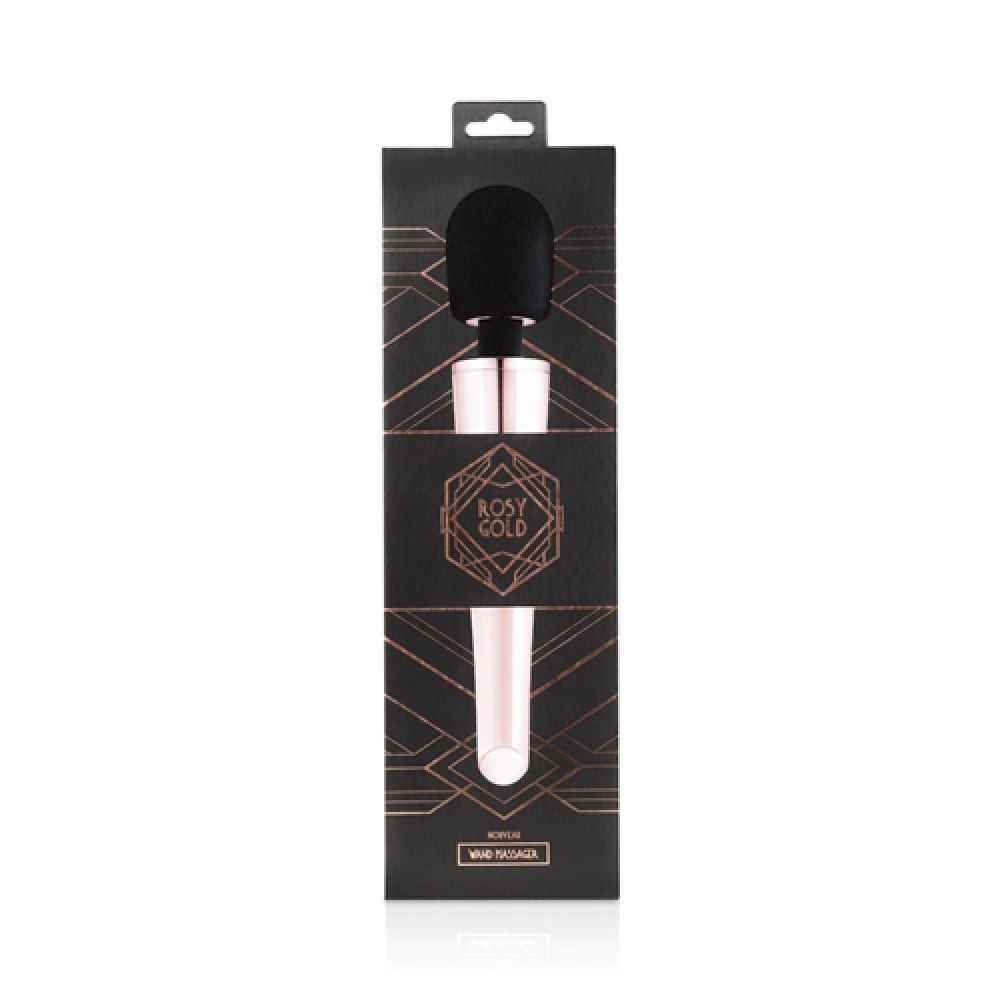 Вибромассажеры - Вибратор-микрофон Rosy Gold, силиконовый, розово-черный, 30 см 1