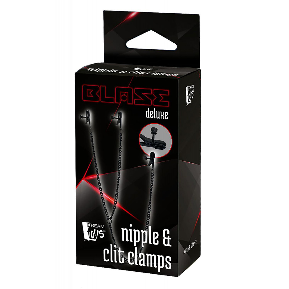 БДСМ игрушки - Зажимы для сосков и клитора BLAZE DELUXE NIPPLE & CLIT CLAMPS 1