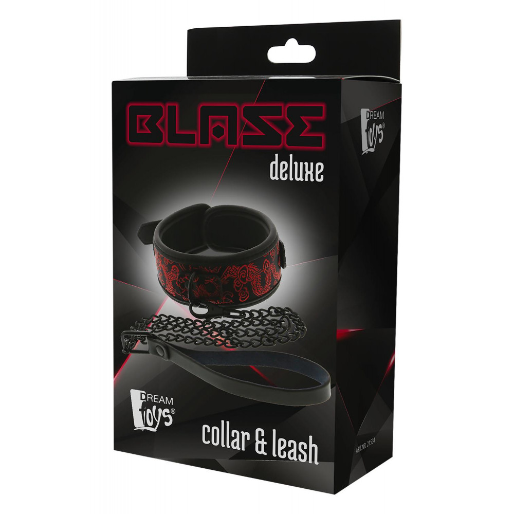 Ошейники, поводки - Ошейник с поводком BLAZE DELUXE COLLAR & LEASH 3