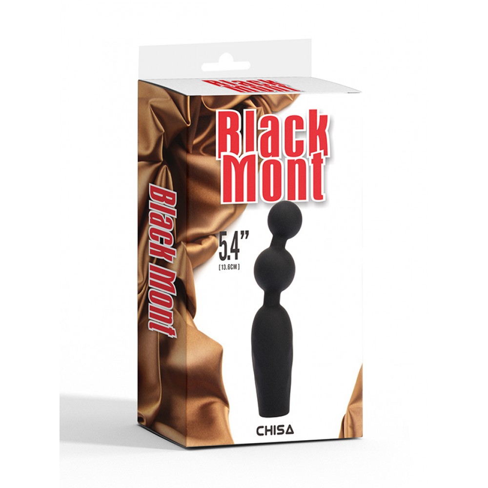 Секс игрушки - Анальная пробка CHISA Black Mont Vibrating Booty Beads с вибрирующими бусинами 6