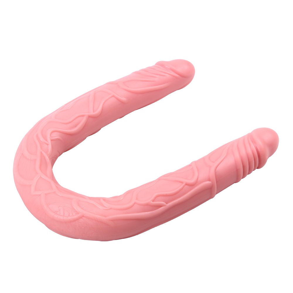 Секс игрушки - Двусторонний реалистичный фаллоимитатор Chisa HI BASIC, телесный