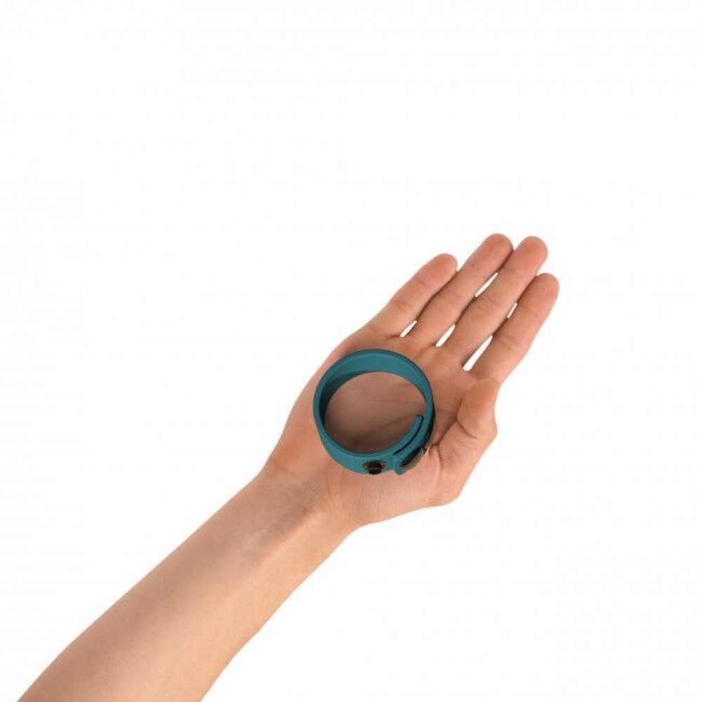Эрекционное кольцо - Регулируемое эрекционное кольцо на кнопках Love To Love HERO RING - TEAL ME 5